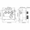 Смеситель для душа Wasserkraft Wern 4258 Thermo с термостатом, никель фото 2