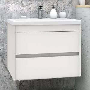 Тумба с раковиной Art&Max Family 75, подвесная, Bianco Lucido