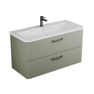 Тумба с раковиной Veneciana Tibr 100 510022 олива матовый