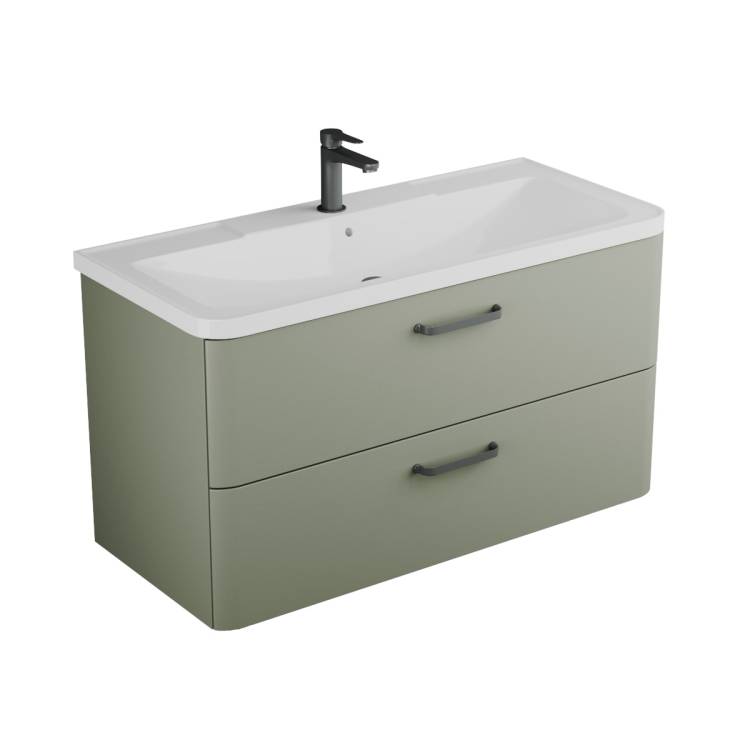 Тумба с раковиной Veneciana Tibr 100 510022 олива матовый