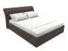 Интерьерная кровать Лига Диванов Сицилия 123128 коричневый 160x200 фото 4