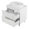 Тумба с раковиной Brevita Enfida - 70 Белый матовый 65x71x50 фото 4