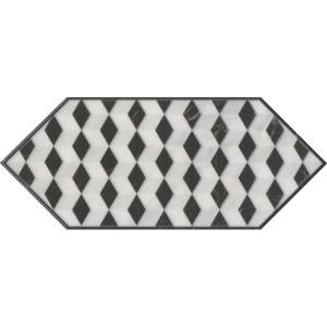 Декор Kerama Marazzi Келуш HGD\A483\35006 4 Черно-Белый 14x34