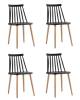 Набор из 4 стульев Stool Group Морган Y820 black X4 черный
