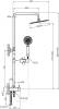Душевая стойка BelBagno Ancona DOC2FD CRM фото 2