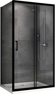 Душевой уголок Abber Schwarzer Diamant AG30150B-S50B 50x195x150, профиль Черный