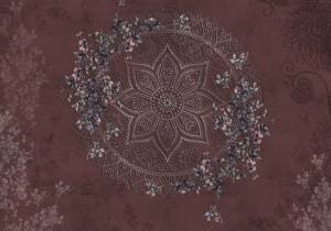 3D Фотообои Artegrafico «Мандала в оттенках бордо» VS-024 акварель