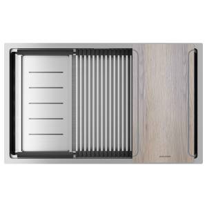 Мойка кухонная Paulmark Next-Multi Sink 74-L Uni PM787445-L-BS брашированная сталь