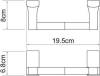 Держатель туалетной бумаги Wasserkraft Exter K-5222 фото 2