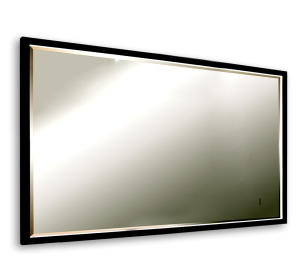 Зеркало Art&Max Aversa AM-Ave-1200-700-DS-F черный, с подсветкой, 120x70