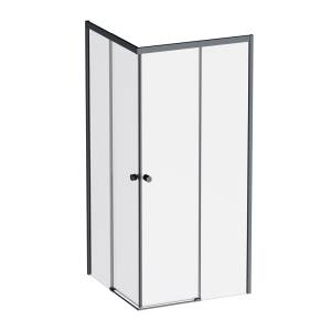 Душевой уголок AM.PM X-Joy W94G-403-9090-BТ1К профиль черный матовый, стекло прозрачное, 90x90