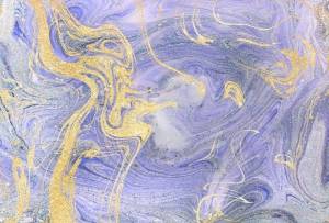 3D Фотообои Artegrafico «Муранское золото на сиреневом» FL-007 канвас