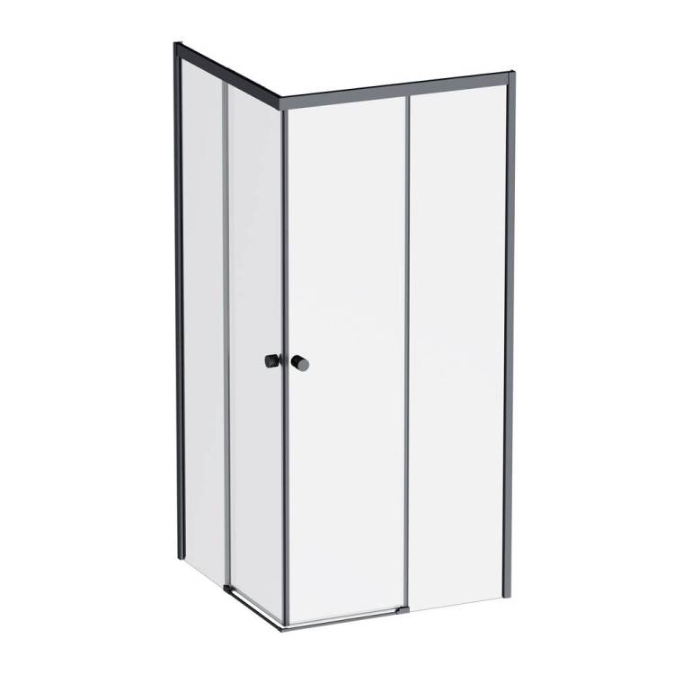 Душевой уголок AM.PM X-Joy W94G-403-9090-BТ1К профиль черный матовый, стекло прозрачное, 90x90