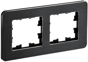 Рамка 2-постовая IEK Brite BR-M22-M-21-K02 черный
