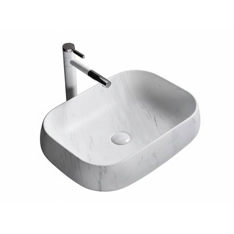 Раковина Cerutti Spa CR0086 MMW1 57 см, белая матовая