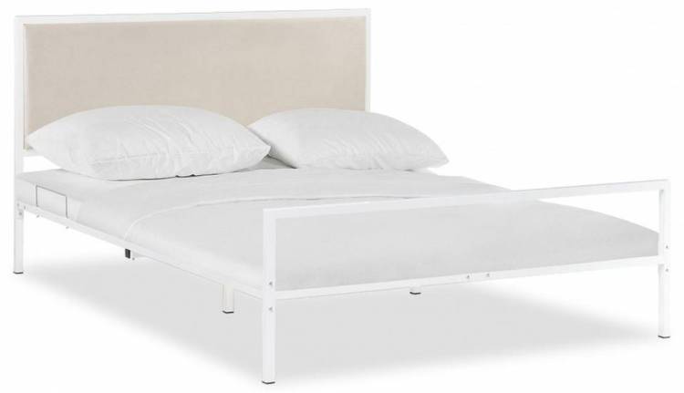 Кровать двуспальная Woodville Азет 1 552921 light beige 160х200
