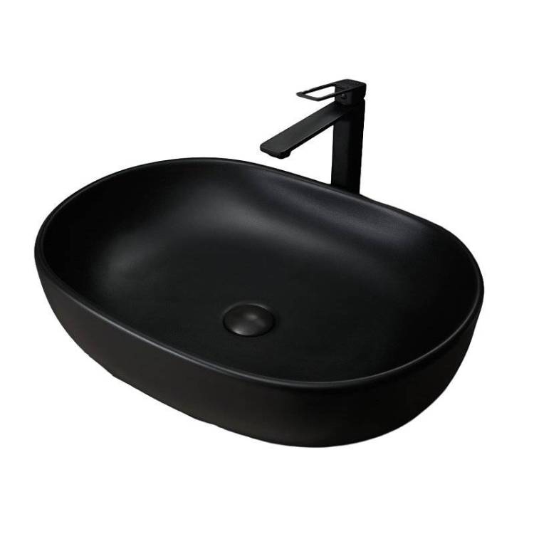 Раковина Gid Lago 53369 Bm9026a 60 см, черная матовая