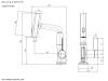 Смеситель для раковины Black&White SD3027B черный матовый фото 9