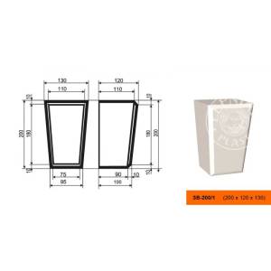 Замок LepninaPlast ЗВ-200/1 13x12x20