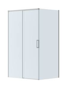 Душевой уголок Cezares PLANE-AH-1-120/100-C-IN профиль сатин, стекло прозрачное, 120x100x195