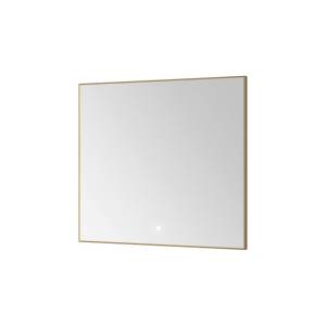 Зеркало Armadi Art 543-080-G с подсветкой, сенсором и антизапотеванием, 80x70 см, Gold