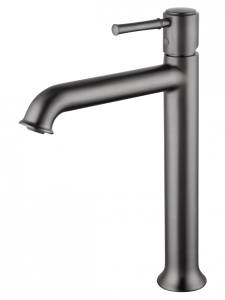 Смеситель для раковины Wonzon & Woghand WW-88019073-BGM высокий, темный графит