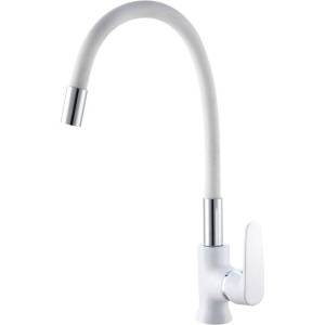 Смеситель для кухни РМС SL123W-016F-1 хром, белый