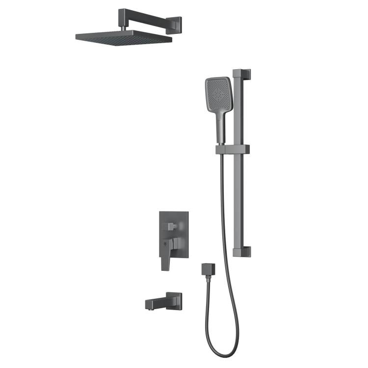 Душевой комплект Rush Thira TR3635-60Grey встраиваемый, графит