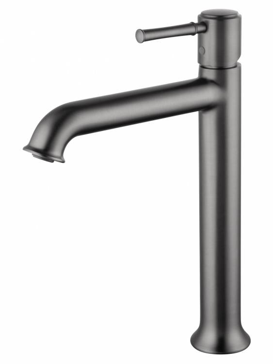 Смеситель для раковины Wonzon & Woghand WW-88019073-BGM высокий, темный графит