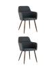 Набор из 2 стульев Stool Group Кинг QUEENY HANDLE GREY X2 серый