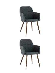 Набор из 2 стульев Stool Group Кинг QUEENY HANDLE GREY X2 серый