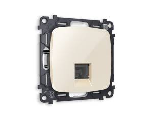 Комплект механизма телефонной розетки со шторкой Ambrella Volt Omega MO312030