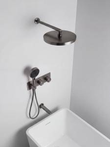 Душевая система AltroBagno Рикко (Ricco) 040304 GM оружейная сталь