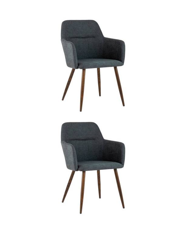 Набор из 2 стульев Stool Group Кинг QUEENY HANDLE GREY X2 серый