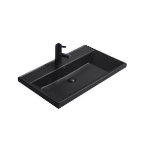 Раковина Gid Integrado 72205 Bm5560s 60 см, черная матовая