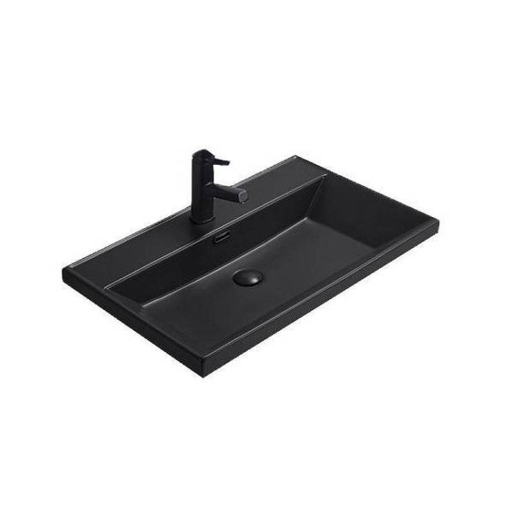 Раковина Gid Integrado 72205 Bm5560s 60 см, черная матовая