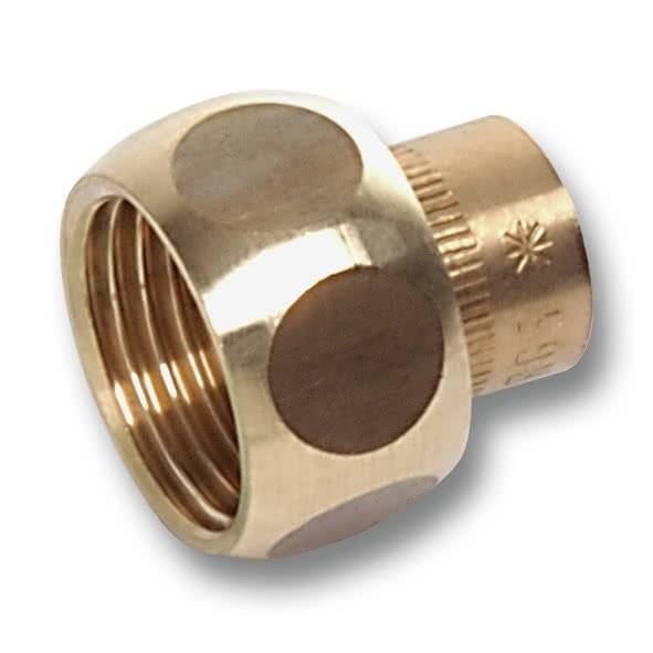 Разъемное соединение Sanha 4359g, ВП, с плоским уплотнением, бронза, 28x11/4