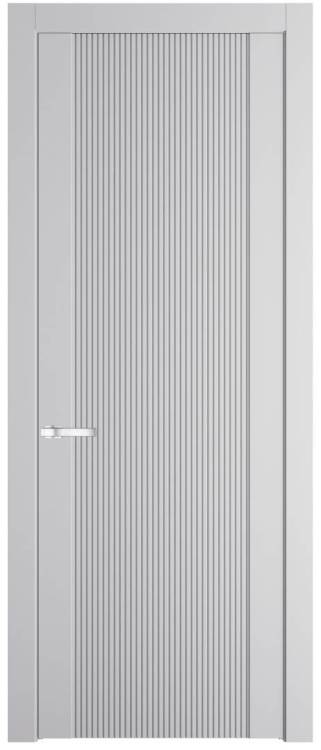 Межкомнатная дверь Profil Doors 1.12 P полотно Крем Вайт, фрезерованный рисунок 800x2000