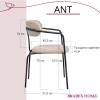 Набор из 4 стульев Bradex Home Ant FR 0996K латте букле фото 16