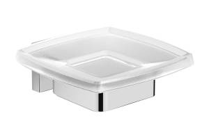 Мыльница Langberger Ledro 21815A стекло к стене квадратная