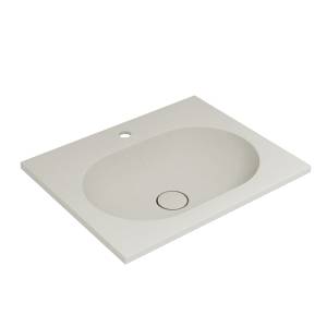 Раковина Vincea VCB-4H600G серый шёлк, 60x48