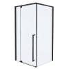 Душевой уголок Azario Male AZ-J50-100-MB-CL профиль черный матовый, стекло прозрачное, 100x100x195