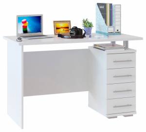 Стол компьютерный Сокол КСТ-106.1 4680212004582, КСТ1061Б6 Белый