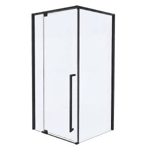 Душевой уголок Azario Male AZ-J50-100-MB-CL профиль черный матовый, стекло прозрачное, 100x100x195