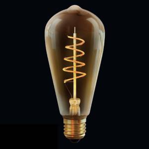 Лампа светодиодная диммируемая Voltega Loft Led E27 4W 2800K прозрачная VG10-ST64GE27warm4W-FB 7077