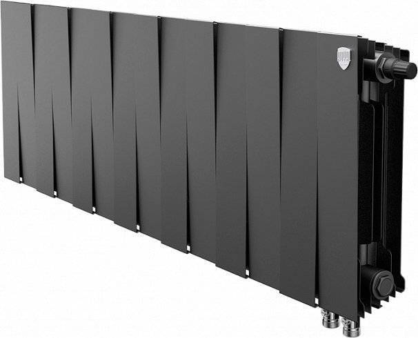Радиатор биметаллический Royal Thermo Piano Forte 300 VDR noir sable, 14 секций