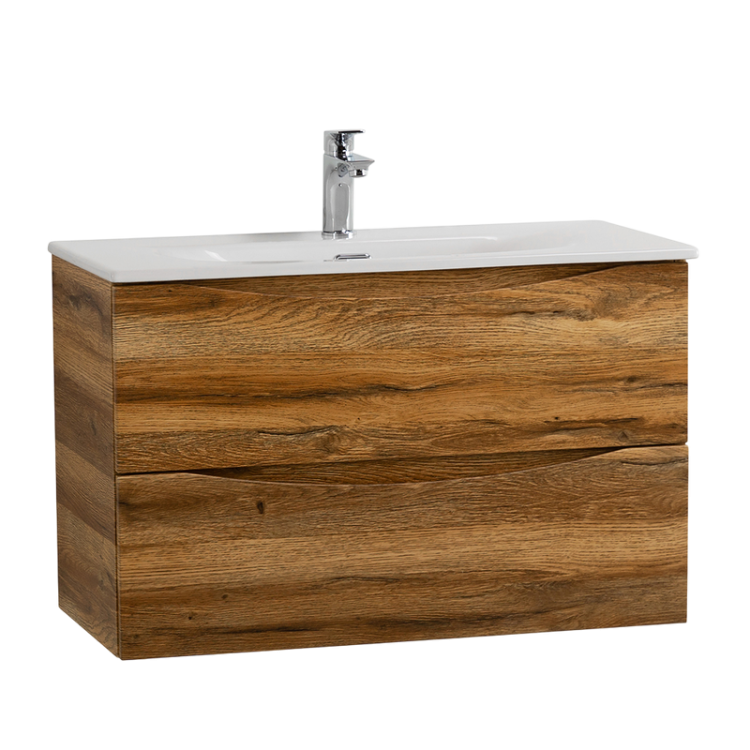 Тумба под раковину Belbagno Marino MARINO-CER-MINI-700-2C-SO-RR-P 69.6x39x50 Rovere Rustico подвесная с двумя выкатными ящиками