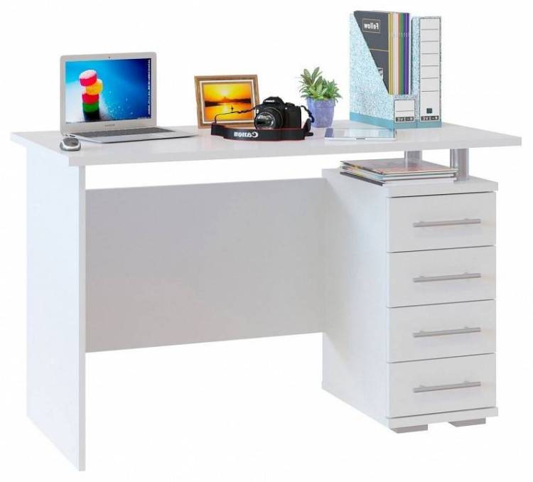 Стол компьютерный Сокол КСТ-106.1 4680212004582, КСТ1061Б6 Белый