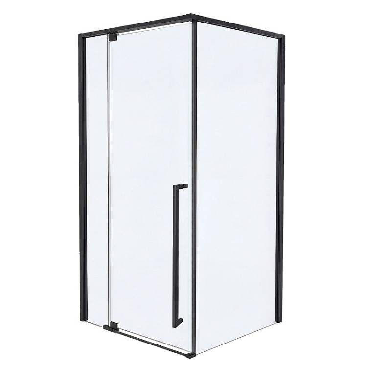 Душевой уголок Azario Male AZ-J50-100-MB-CL профиль черный матовый, стекло прозрачное, 100x100x195