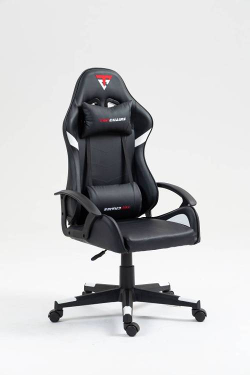 Кресло компьютерное Stool Group Topchairs Warden GF-8066-5 black+white черно-белый
